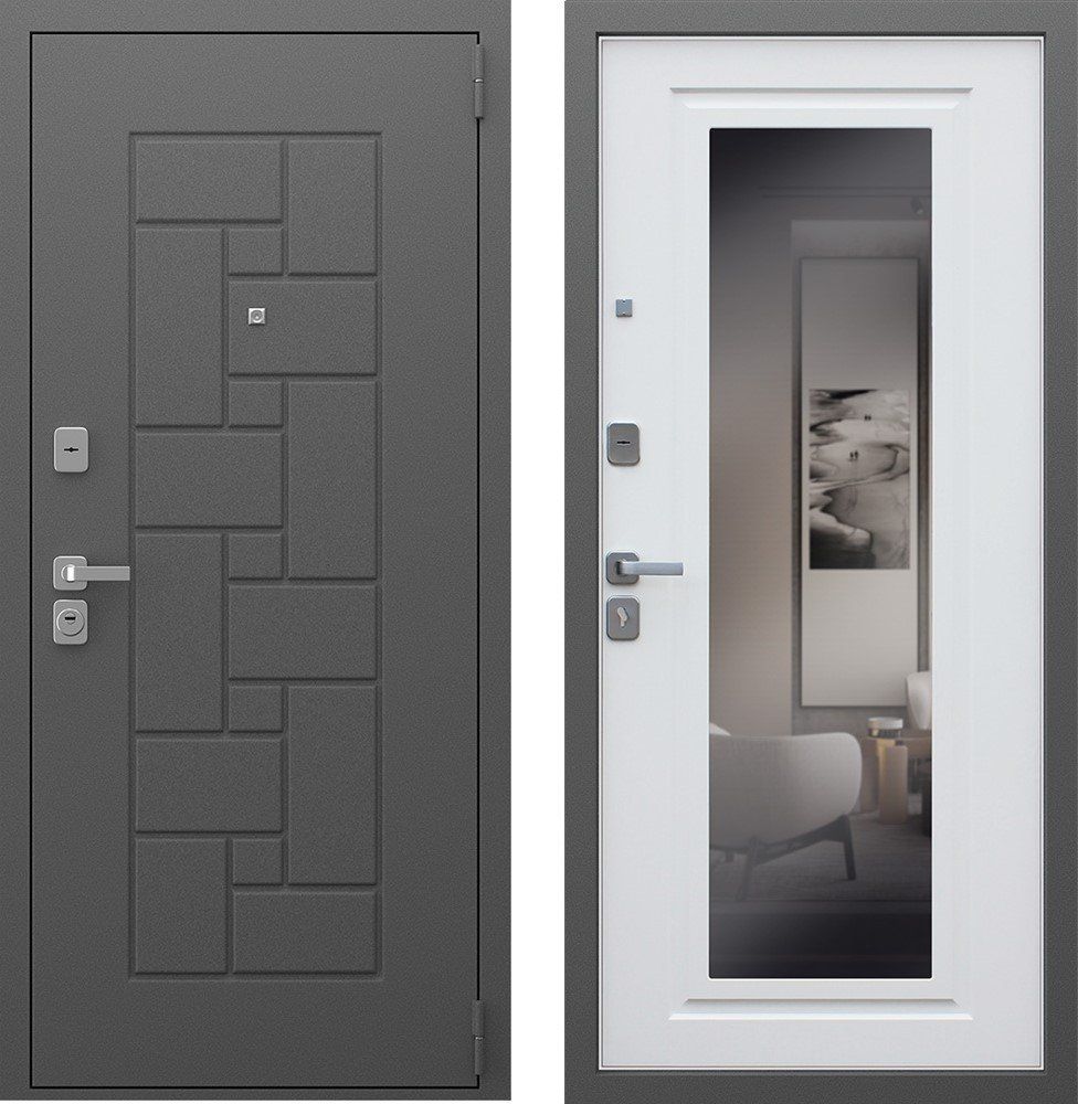 Дверь Арсенал с зеркалом DIS006673