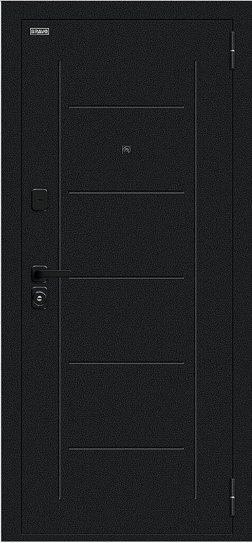 Товар Дверь Браво Борн/SBlack Букле черное/Cappuccino Melinga DIS007405