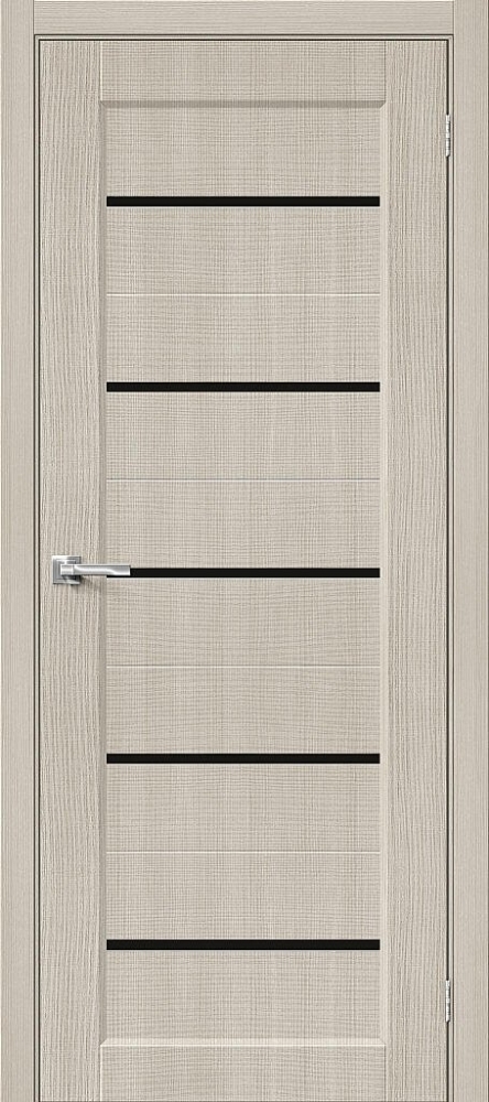 Межкомнатная дверь Мода-22 Black Line Cream Melinga BR6066