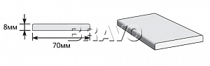 Товар Наличник Прямоугольный 2150x70x8 BRK1186