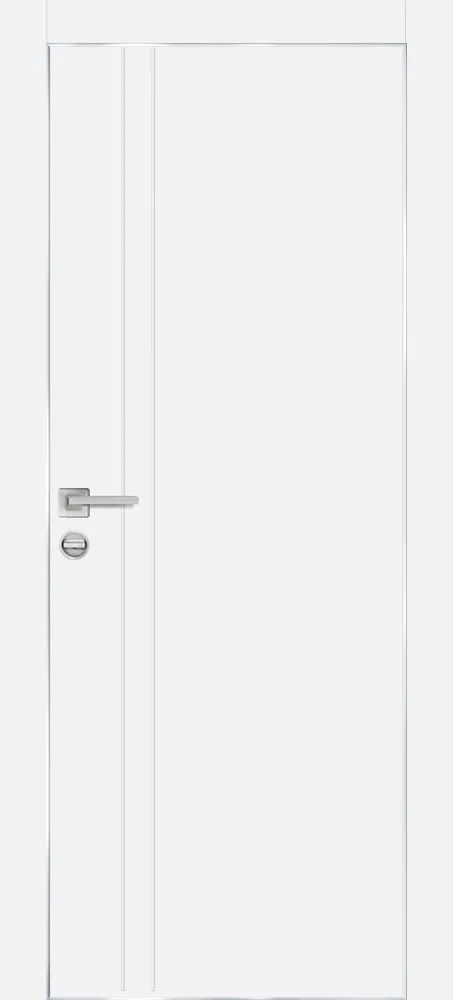 Межкомнатная дверь PX-20  AL кромка с 4-х ст. Белый матовый